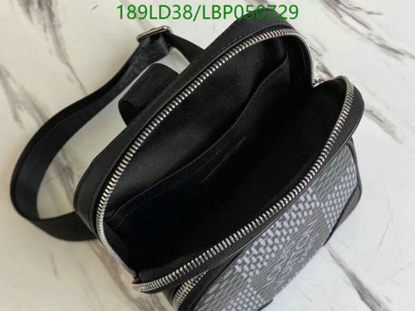 Louis Vuitton 1:1 Mirror Replica Damier Graphite Amazone Sling Bag Black LBP0507299417