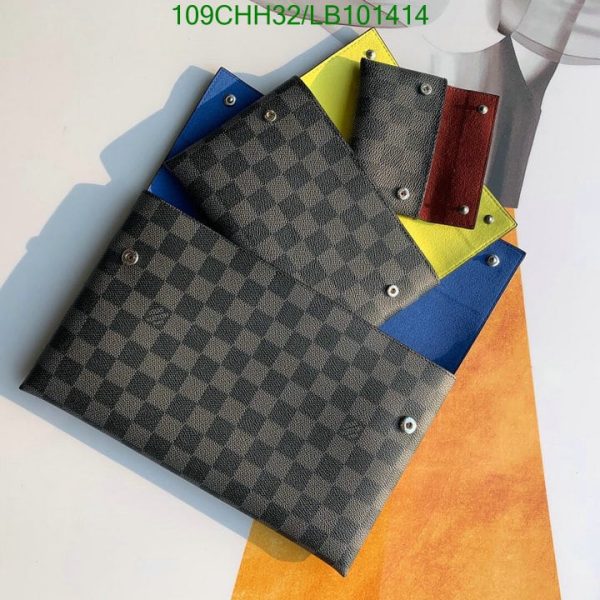 Louis Vuitton 1:1 Mirror Replica Damier Graphite Canvas Alpha GM Pochette LB10141451234