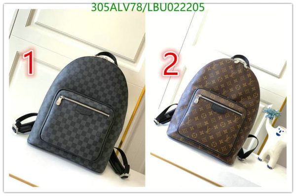 Louis Vuitton 1:1 Mirror Replica Damier Graphite Josh Backpack – Black LBU0222051926