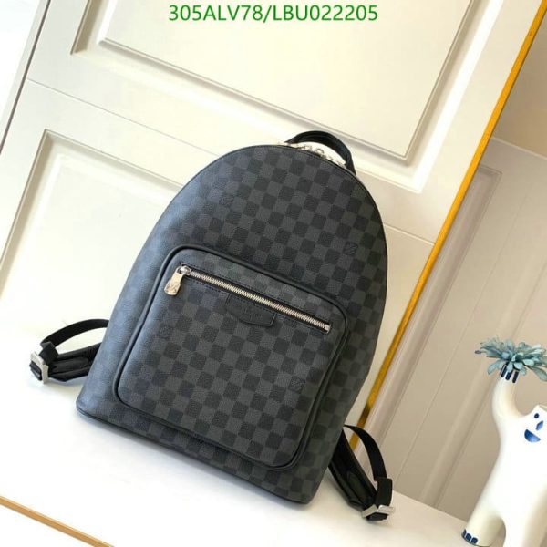 Louis Vuitton 1:1 Mirror Replica Damier Graphite Josh Backpack – Black LBU0222051926