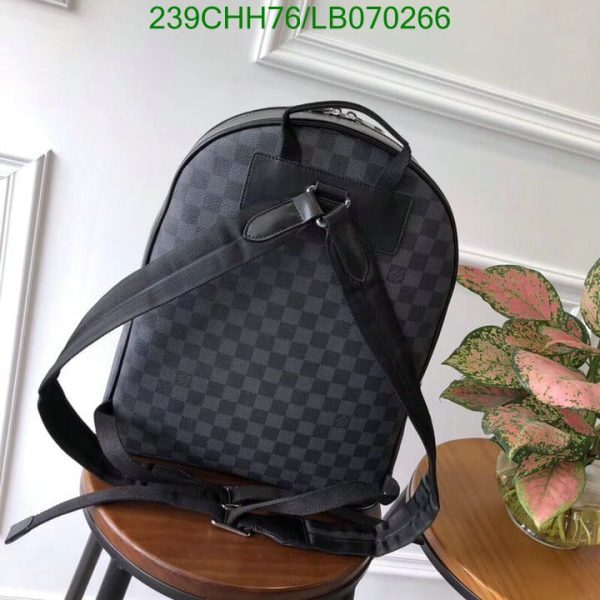 Louis Vuitton 1:1 Mirror Replica Damier Graphite Josh Backpack LB07026612589