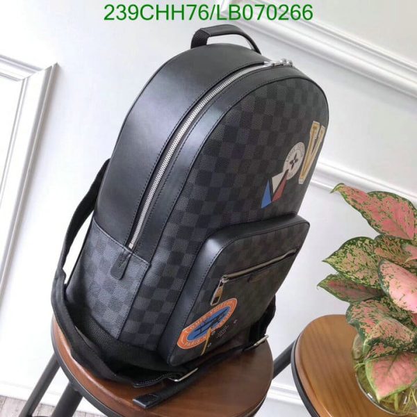 Louis Vuitton 1:1 Mirror Replica Damier Graphite Josh Backpack LB07026612589