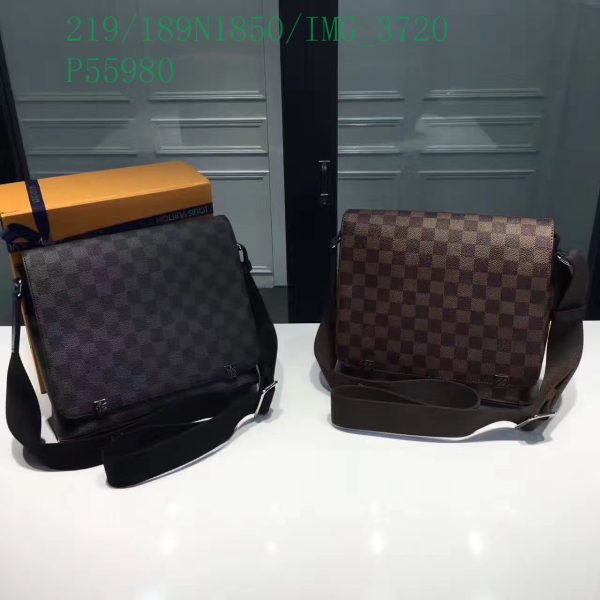 Louis Vuitton 1:1 Mirror Replica Damier Graphite League District Messenger PM LB11308431278