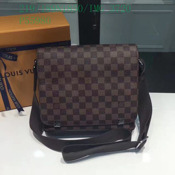 Louis Vuitton 1:1 Mirror Replica Damier Graphite League District Messenger PM LB11308431278