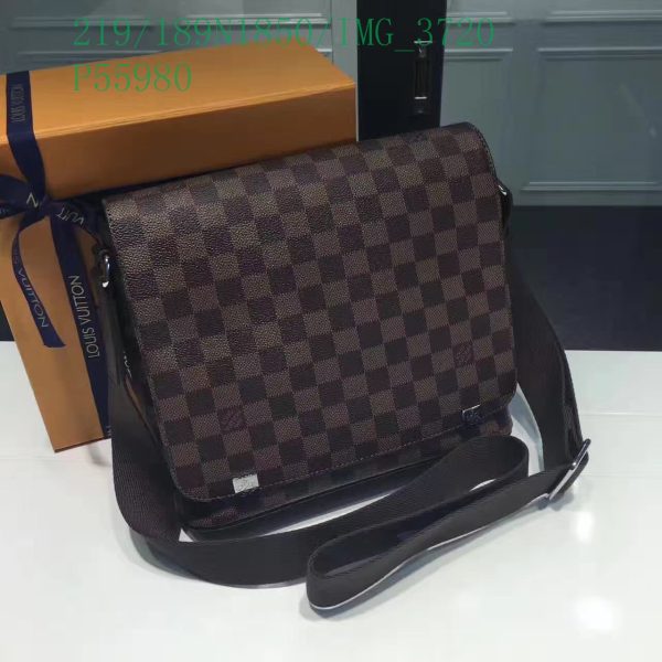 Louis Vuitton 1:1 Mirror Replica Damier Graphite League District Messenger PM LB11308431278