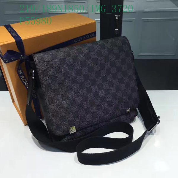 Louis Vuitton 1:1 Mirror Replica Damier Graphite League District Messenger PM LB11308431278