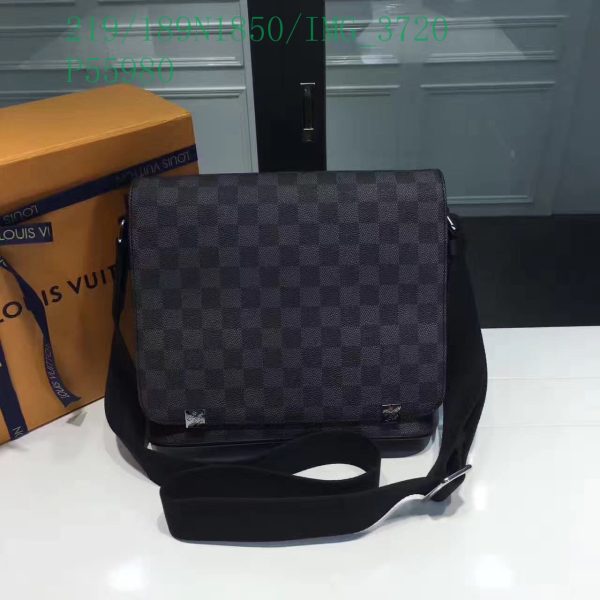 Louis Vuitton 1:1 Mirror Replica Damier Graphite League District Messenger PM LB11308431278