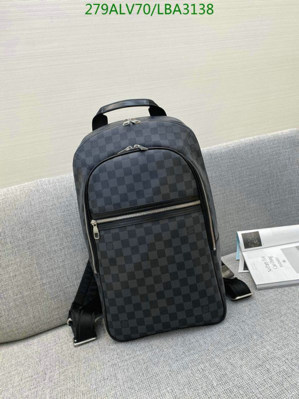 Louis Vuitton 1:1 Mirror Replica Damier Graphite Michael Backpack LBA3138145893