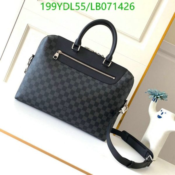 Louis Vuitton 1:1 Mirror Replica Damier Graphite Porte-Documents Jour NM Bag LB07142641234