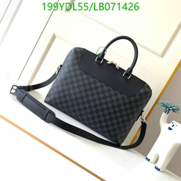 Louis Vuitton 1:1 Mirror Replica Damier Graphite Porte-Documents Jour NM Bag LB07142641234