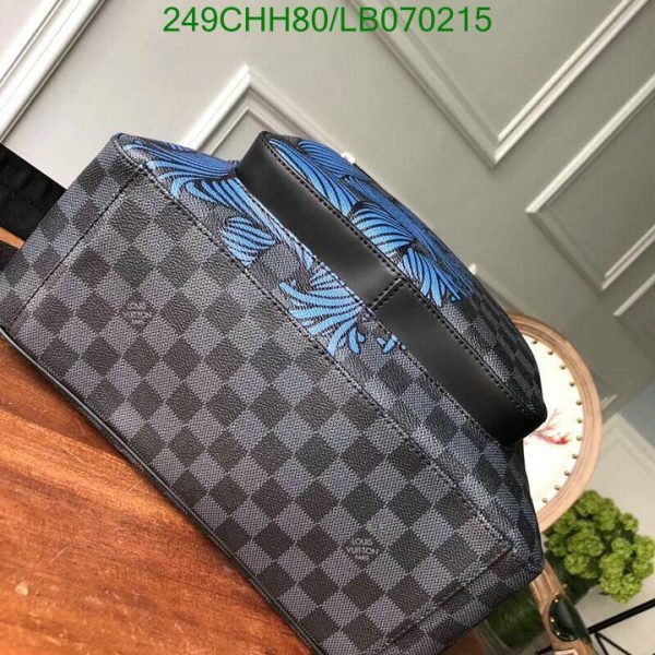 Louis Vuitton 1:1 Mirror Replica Damier Graphite Rope Josh Backpack LB07021512589