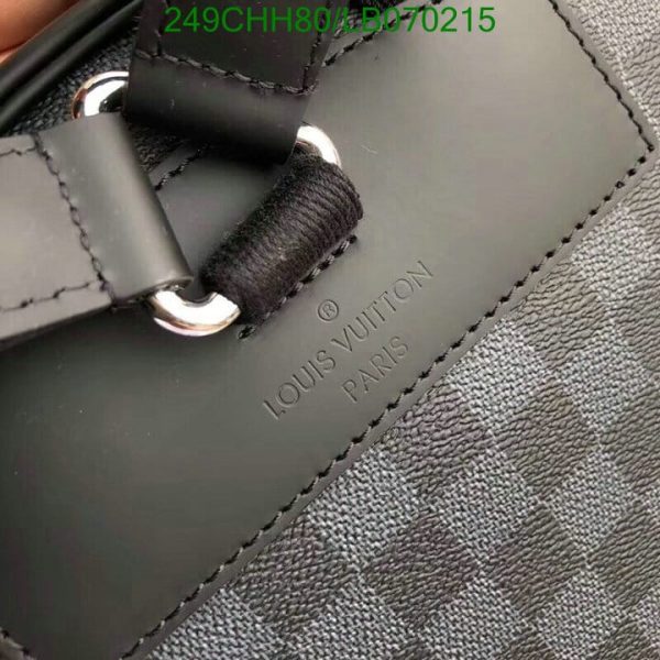 Louis Vuitton 1:1 Mirror Replica Damier Graphite Rope Josh Backpack LB07021512589