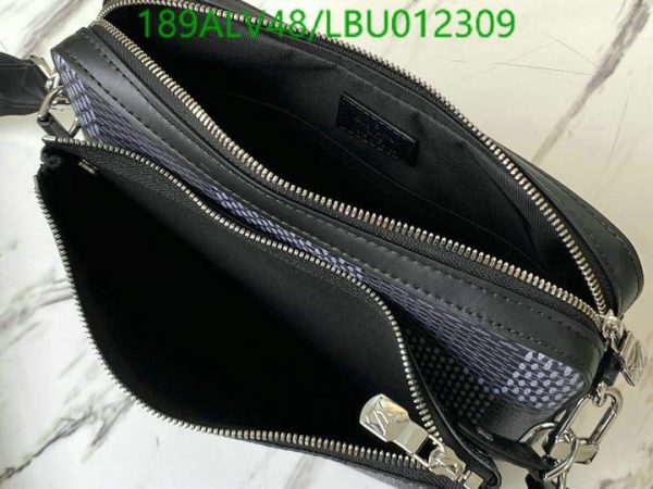 Louis Vuitton 1:1 Mirror Replica Damier Graphite Trio Messenger LBU0123098643