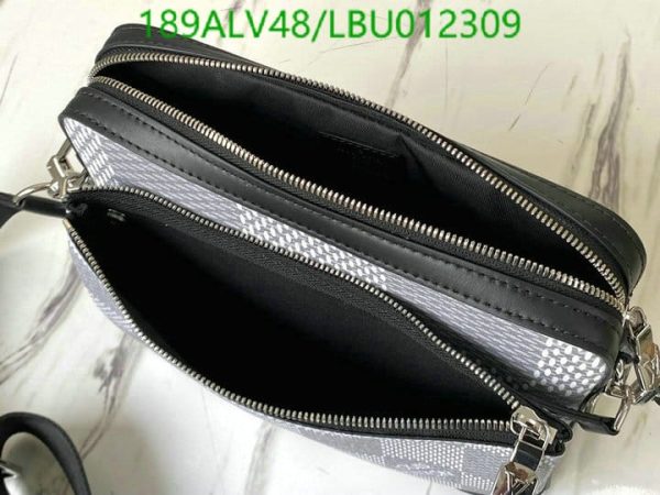 Louis Vuitton 1:1 Mirror Replica Damier Graphite Trio Messenger LBU0123098643