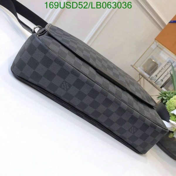 Louis Vuitton 1:1 Mirror Replica Daniel Messenger Bag Damier Graphite MM LB06303612345