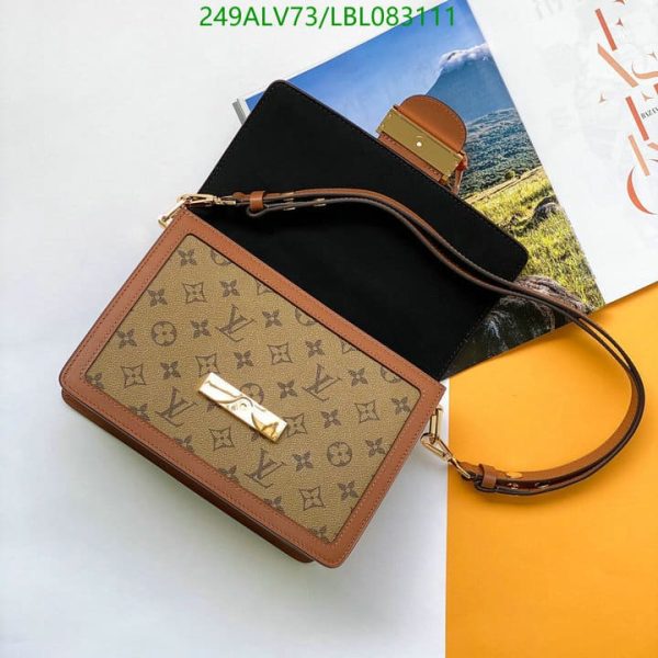 Louis Vuitton 1:1 Mirror Replica Dauphine Handmade Leather Handbag LBL0831112687