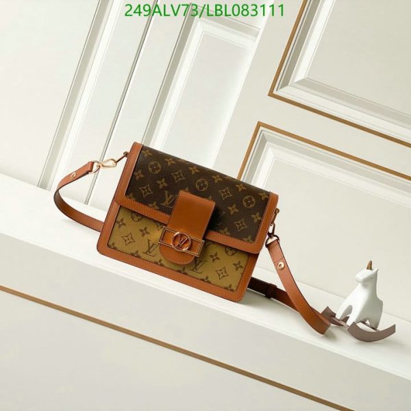 Louis Vuitton 1:1 Mirror Replica Dauphine Handmade Leather Handbag LBL0831112687