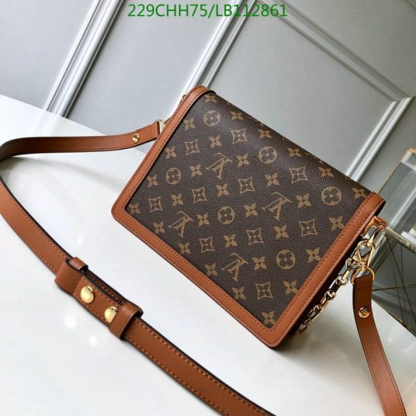 Louis Vuitton 1:1 Mirror Replica Dauphine MM Flap Crossbody Chain Bag LB11286112694