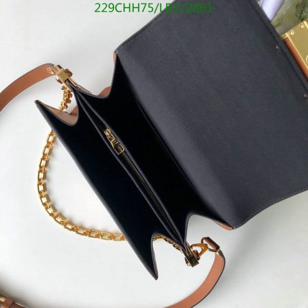 Louis Vuitton 1:1 Mirror Replica Dauphine MM Flap Crossbody Chain Bag LB11286112694