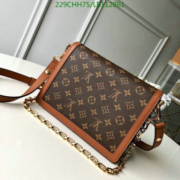 Louis Vuitton 1:1 Mirror Replica Dauphine MM Flap Crossbody Chain Bag LB11286112694