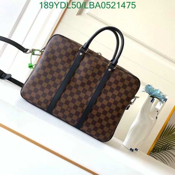 Louis Vuitton 1:1 Mirror Replica Document Voyage Bag LBA0521475125