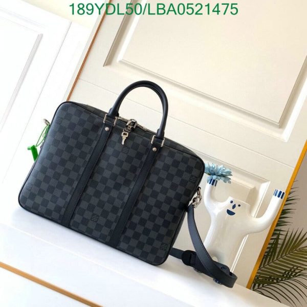 Louis Vuitton 1:1 Mirror Replica Document Voyage Bag LBA0521475125