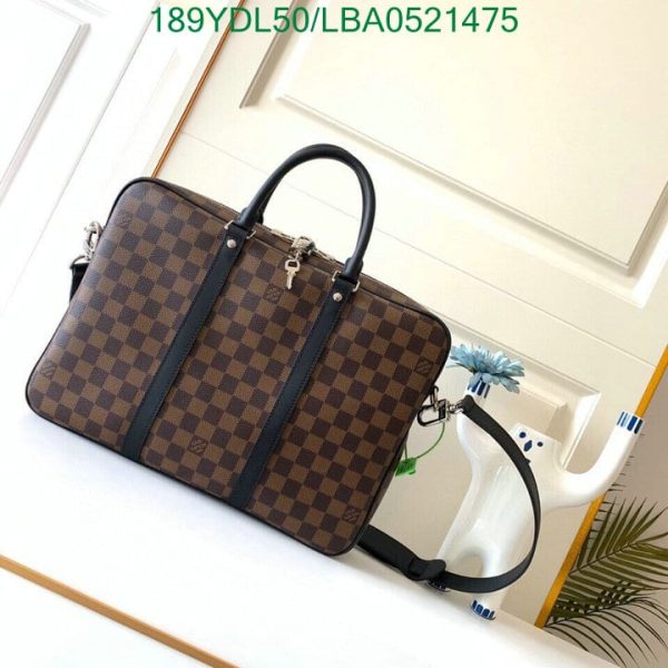 Louis Vuitton 1:1 Mirror Replica Document Voyage Bag LBA0521475125