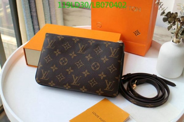 Louis Vuitton 1:1 Mirror Replica Double Zip Pochette Bag LB07040212367