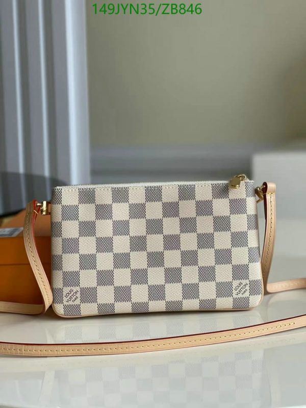 Louis Vuitton 1:1 Mirror Replica Double zip Pochette Azur ZB84657621378