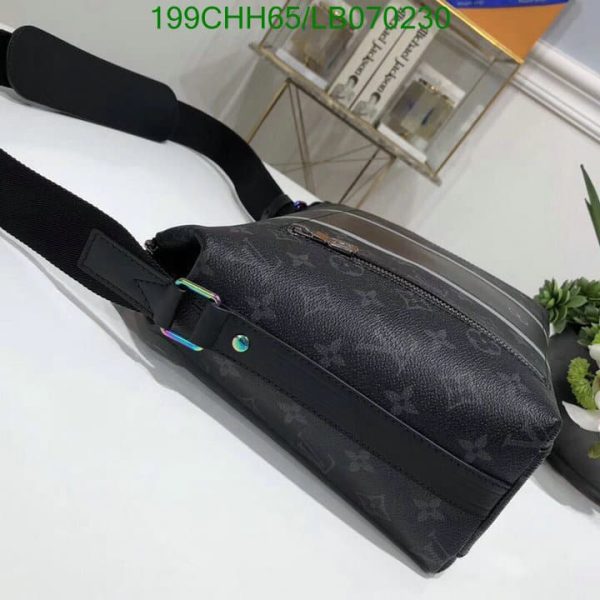 Louis Vuitton 1:1 Mirror Replica Eclipse Apollo Messenger MM Fragment Black / Gray  LB07023093124