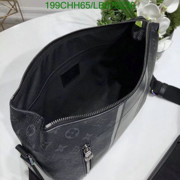 Louis Vuitton 1:1 Mirror Replica Eclipse Apollo Messenger MM Fragment Black / Gray  LB07023093124