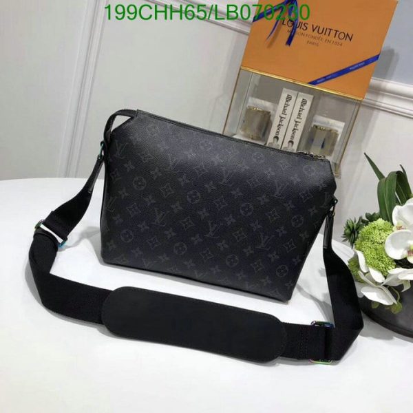 Louis Vuitton 1:1 Mirror Replica Eclipse Apollo Messenger MM Fragment Black / Gray  LB07023093124