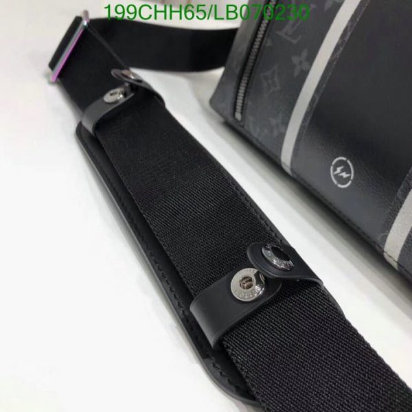 Louis Vuitton 1:1 Mirror Replica Eclipse Apollo Messenger MM Fragment Black / Gray  LB07023093124