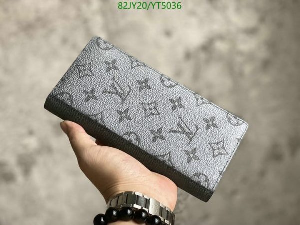 Louis Vuitton 1:1 Mirror Replica Eclipse Logo Long Wallet YT50365614893