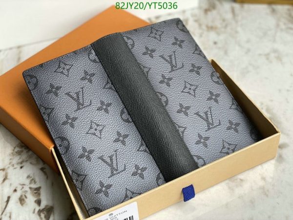 Louis Vuitton 1:1 Mirror Replica Eclipse Logo Long Wallet YT50365614893