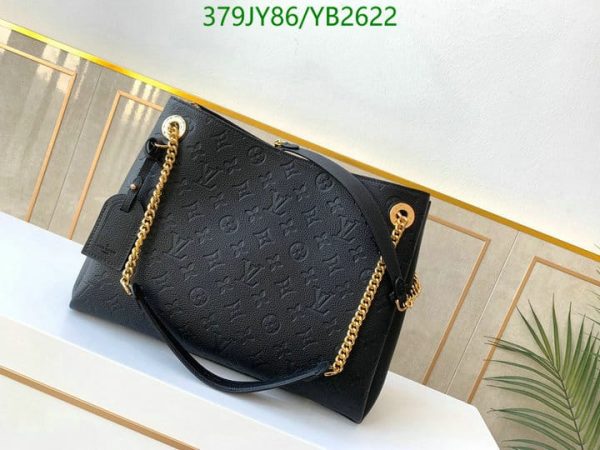 Louis Vuitton 1:1 Mirror Replica Empreinte Leather Shoulder Bag Black YB26222041235