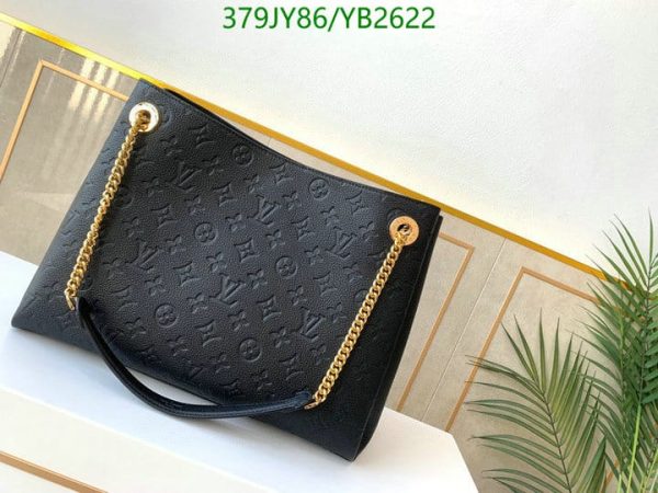 Louis Vuitton 1:1 Mirror Replica Empreinte Leather Shoulder Bag Black YB26222041235