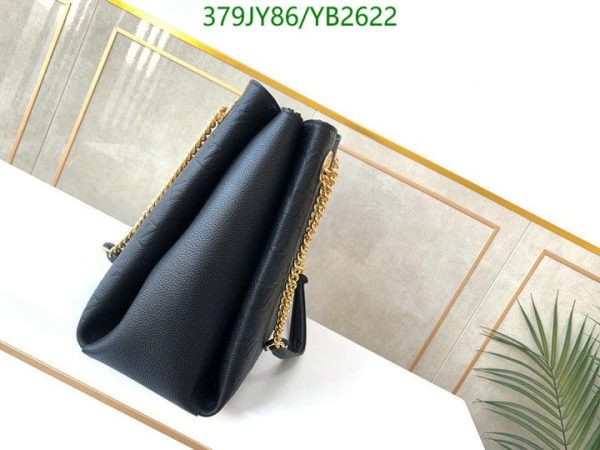 Louis Vuitton 1:1 Mirror Replica Empreinte Leather Shoulder Bag Black YB26222041235