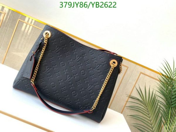 Louis Vuitton 1:1 Mirror Replica Empreinte Leather Shoulder Bag Black YB26222041235