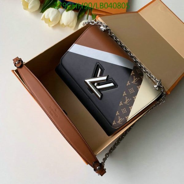 Louis Vuitton 1:1 Mirror Replica Epi Monogram Twist Chain Wallet LB04080531256