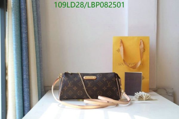 Louis Vuitton 1:1 Mirror Replica Eva Damier Azur Pochette Crossbody Bag LBP0825012654