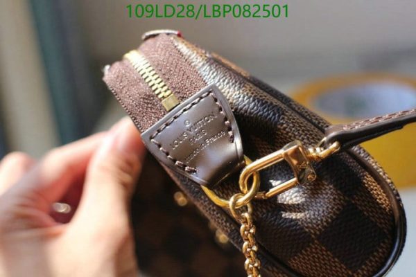 Louis Vuitton 1:1 Mirror Replica Eva Damier Azur Pochette Crossbody Bag LBP0825012654