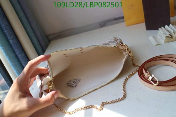 Louis Vuitton 1:1 Mirror Replica Eva Damier Azur Pochette Crossbody Bag LBP0825012654