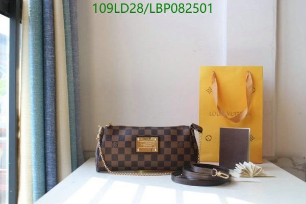 Louis Vuitton 1:1 Mirror Replica Eva Damier Azur Pochette Crossbody Bag LBP0825012654