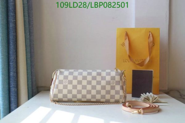 Louis Vuitton 1:1 Mirror Replica Eva Damier Azur Pochette Crossbody Bag LBP0825012654