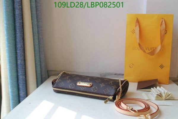 Louis Vuitton 1:1 Mirror Replica Eva Damier Azur Pochette Crossbody Bag LBP0825012654