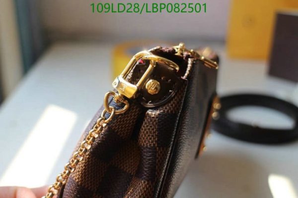 Louis Vuitton 1:1 Mirror Replica Eva Damier Azur Pochette Crossbody Bag LBP0825012654