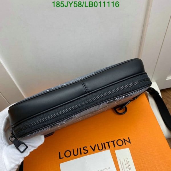 Louis Vuitton 1:1 Mirror Replica Expandable messenger crossbody bag calfskin leather nylon  LB01111652347