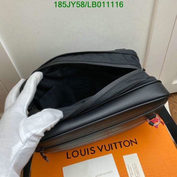 Louis Vuitton 1:1 Mirror Replica Expandable messenger crossbody bag calfskin leather nylon  LB01111652347