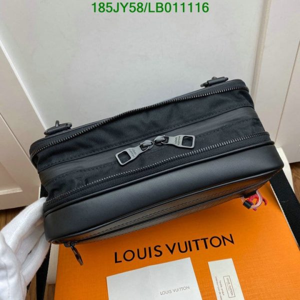 Louis Vuitton 1:1 Mirror Replica Expandable messenger crossbody bag calfskin leather nylon  LB01111652347